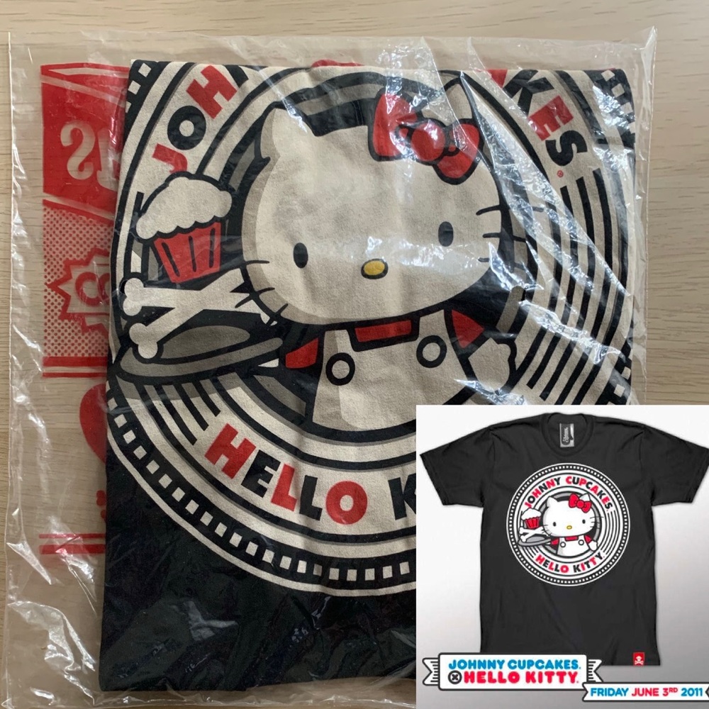 New Johnny Cupcakes Hello Kitty T-shirt - Waitress